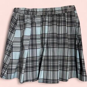 Women’s Hollister Co. Pleated Ultra High Rise Plaid Tennis Skirt Blue XS